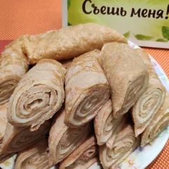 Блинные рулетики "Зебра" 😋