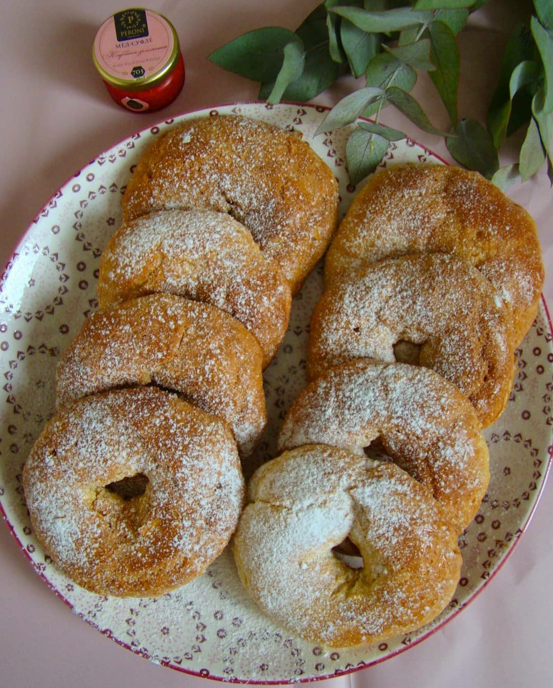 Творожные сладкие колечки🥯