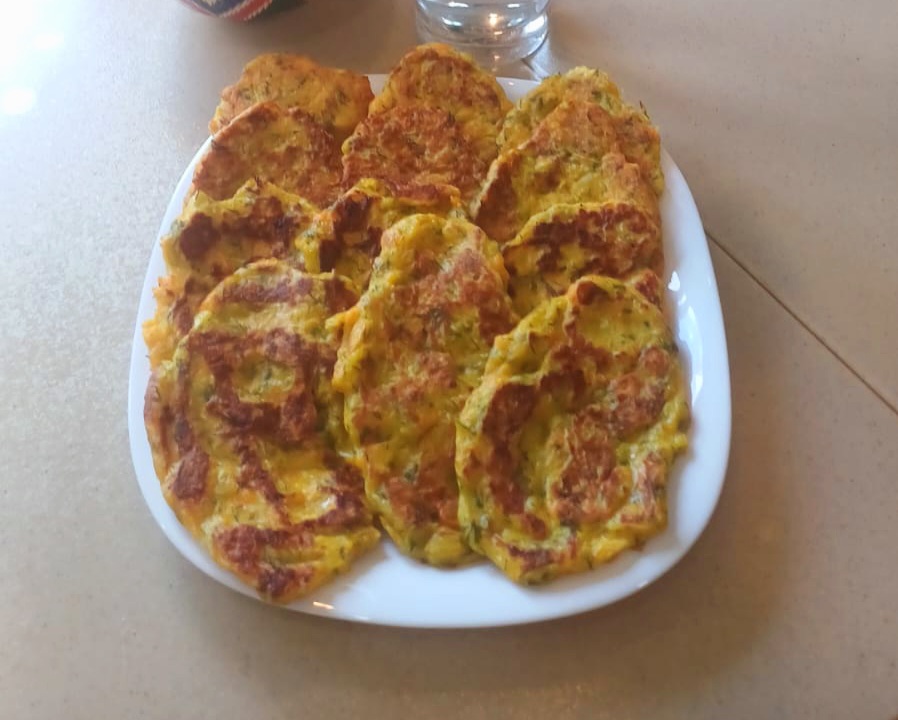 Оладьи овощные