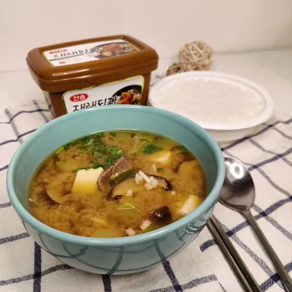 Твенджан Чиге - суп с соевой пастой