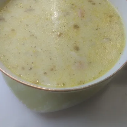 Сырный с макаронами суп