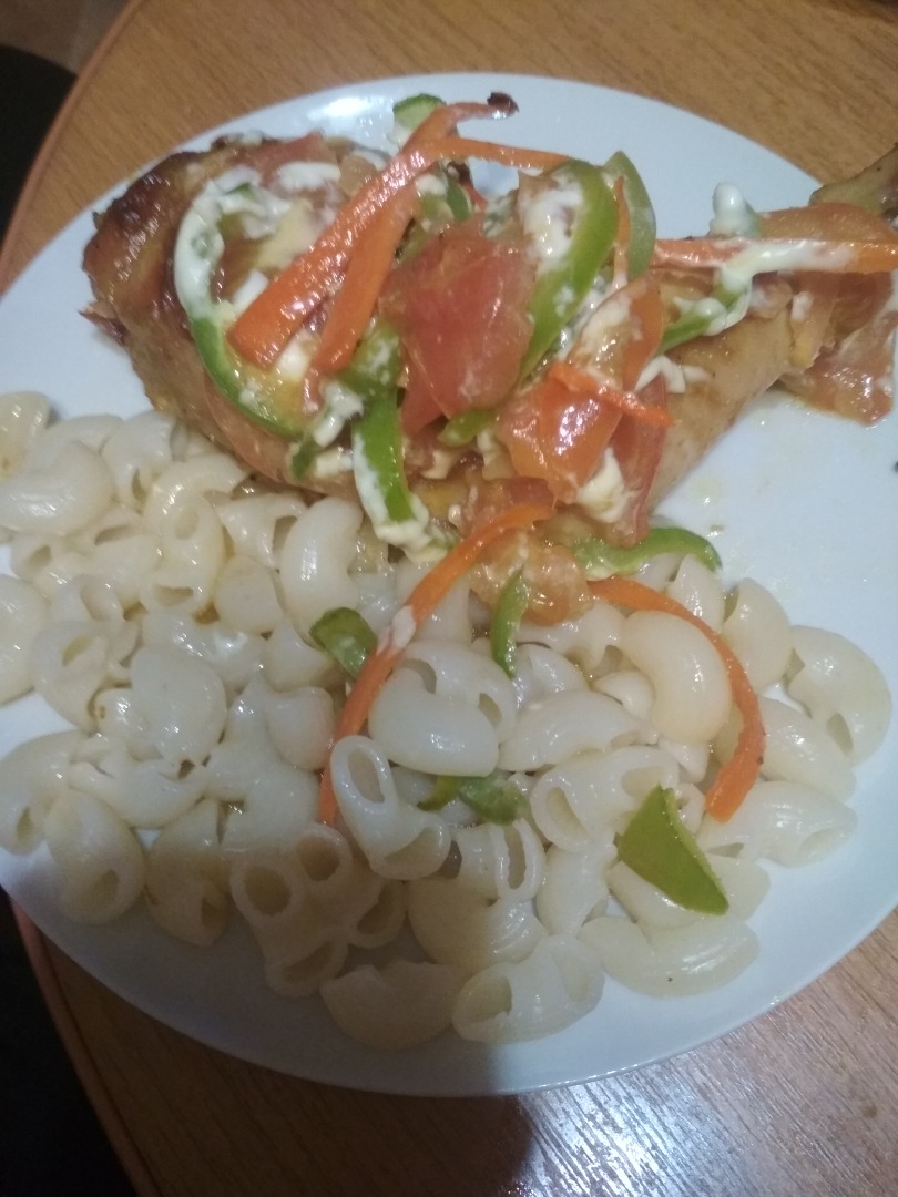 Окорочка запечённые с овощами