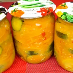 Цукини в остром соусе. Прекрасная закуска на зиму | Zucchini in spicy sauce. Snack for winter