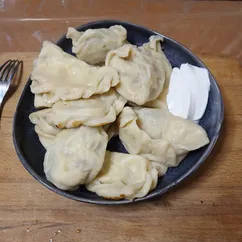 Вареники. Картофель, грибы и творог