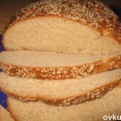 Хлеб из ржаной муки с кунжутом