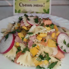 🥗 Салат из овощей с макаронами