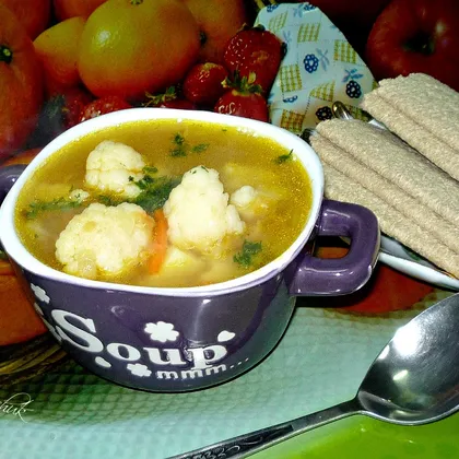 Суп из чечевицы с цветной капустой