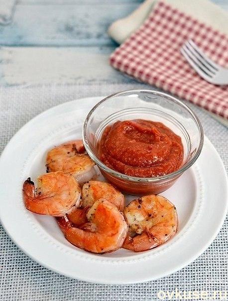Креветки-гриль с чесноком
