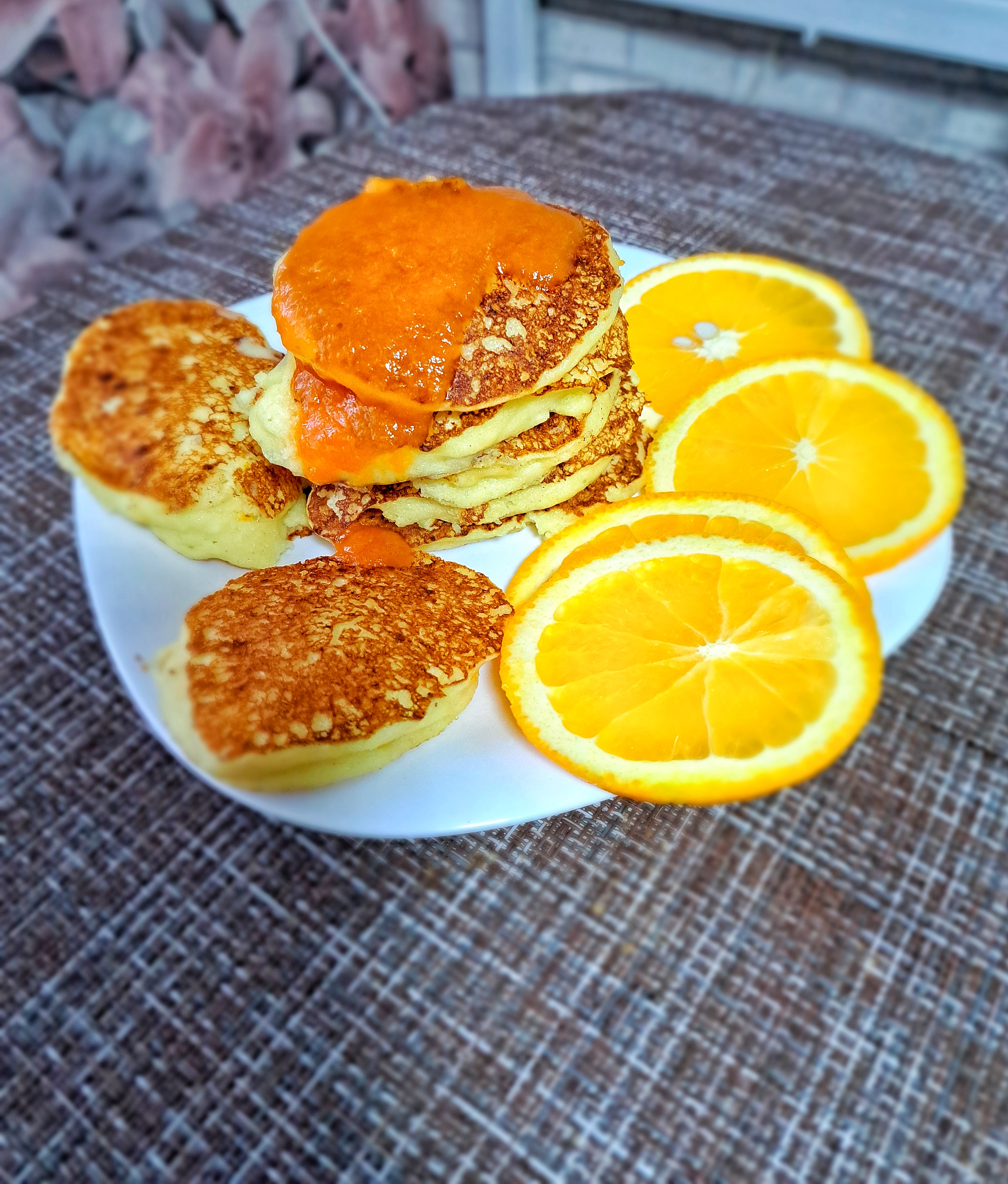 Апельсиновые панкейки