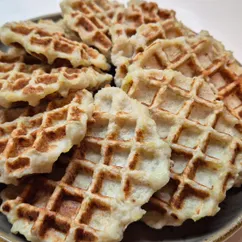 Вафли курица с картошкой