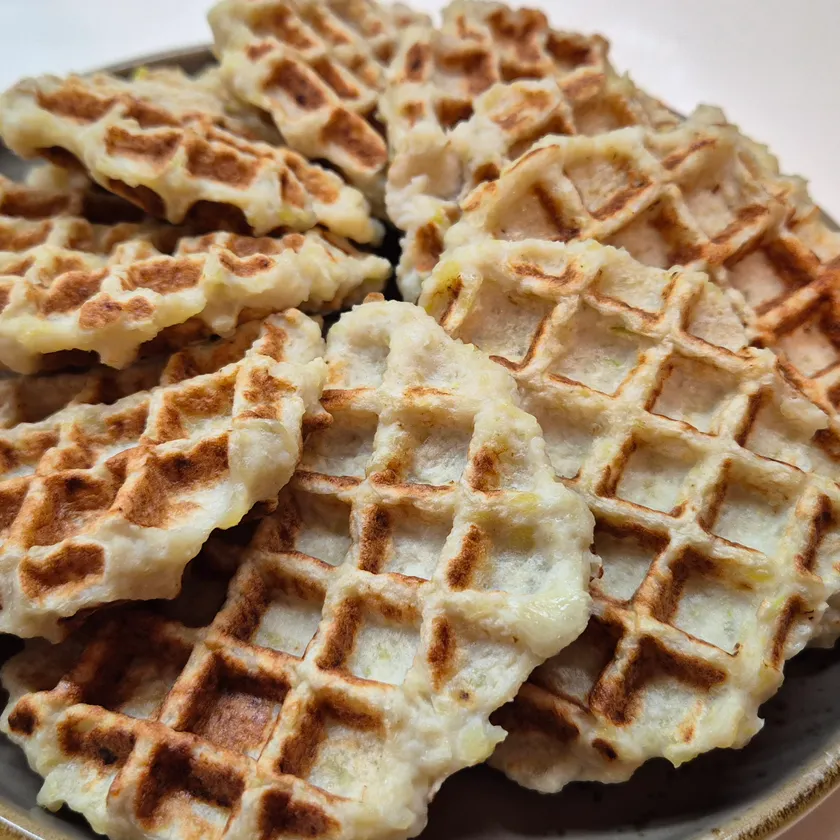 Вафли из курицы с картошкой
