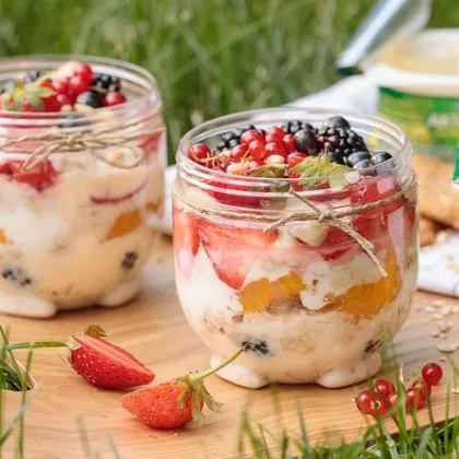 Полезный завтрак — вкусная овсянка в банке