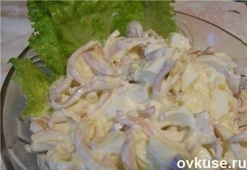 📖 Рецепты салатов из кальмара - как приготовить в домашних условиях - Дикоед