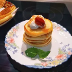 ПП оладьи из рисовой муки с творогом🥞