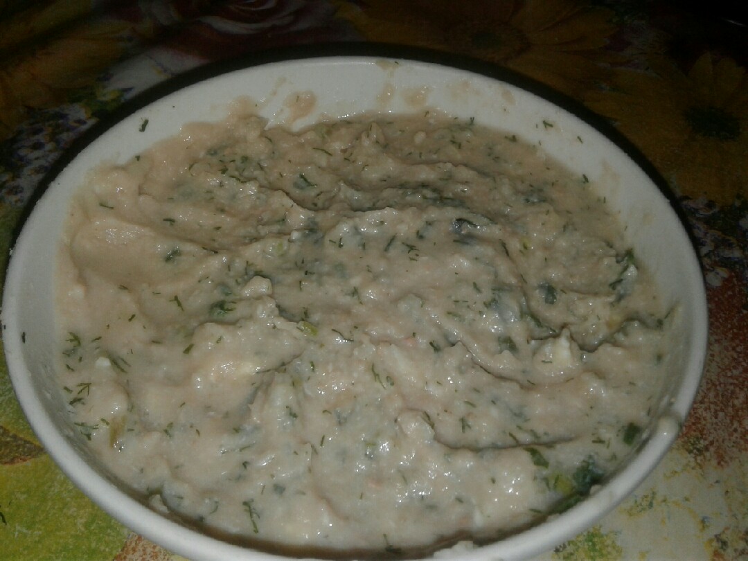 Грузинское лоби из белой фасоли с орехами 2