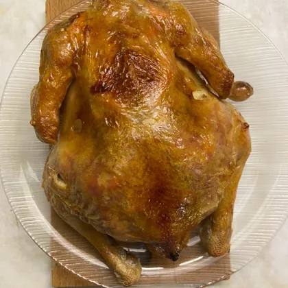 Курица на соли, запечённая в духовке