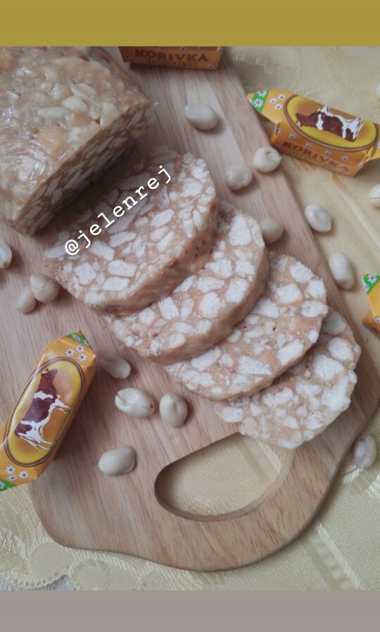 Сливочная колбаска с печеньем рецепт с фото пошагово