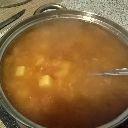 Греческий фасолевый суп "Фасолада" (видоизменен на русский манер