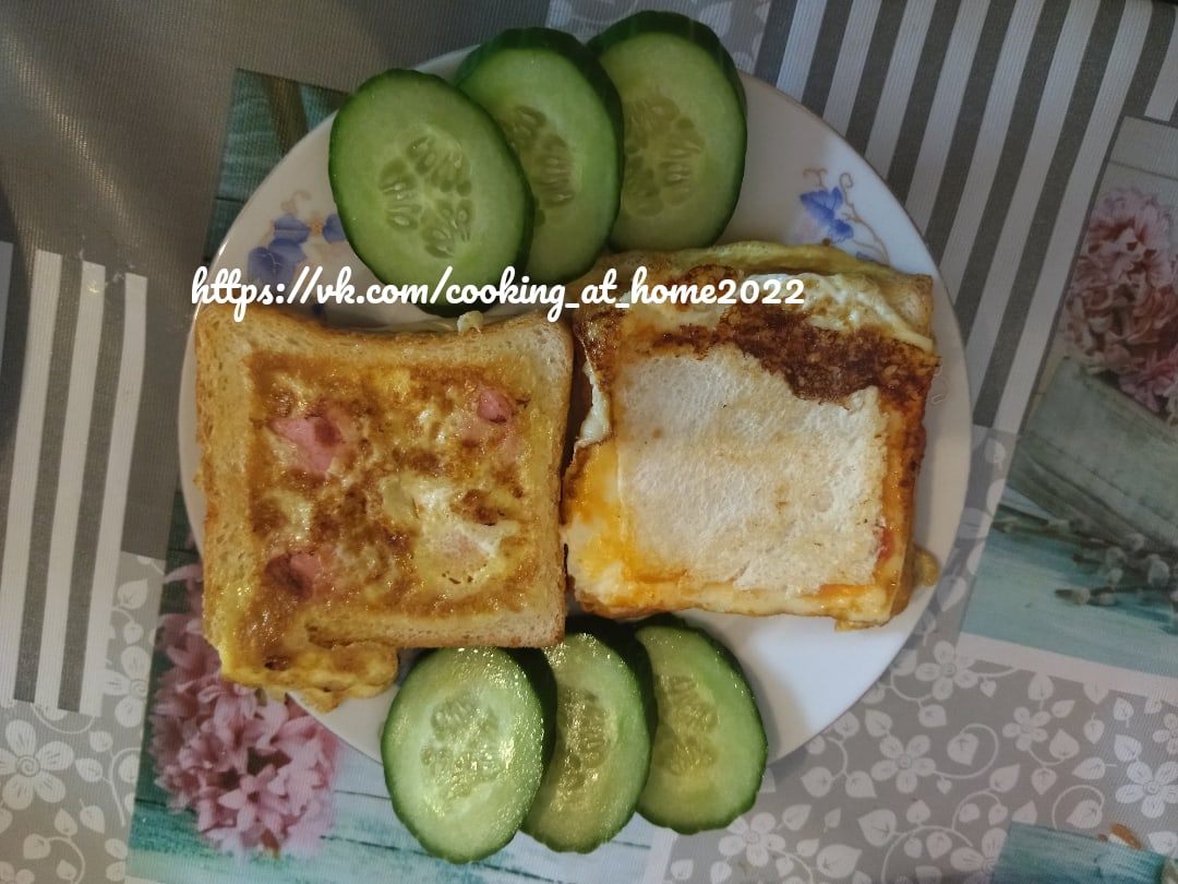 Горячие бутерброды с яйцом и сыром