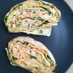 Лёгкий и сочный рулет из лаваша🌯❤