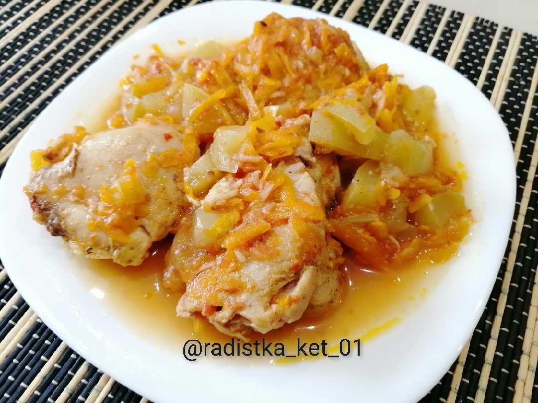 Курочка с кабачками