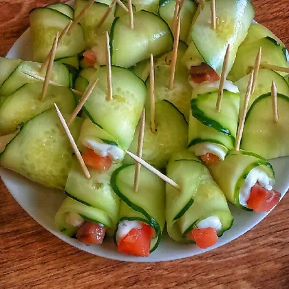Летняя закуска с семгой