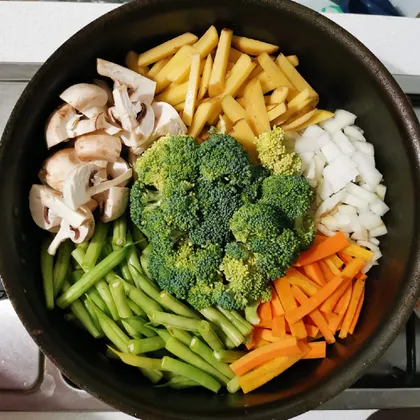 Ужин из овощей