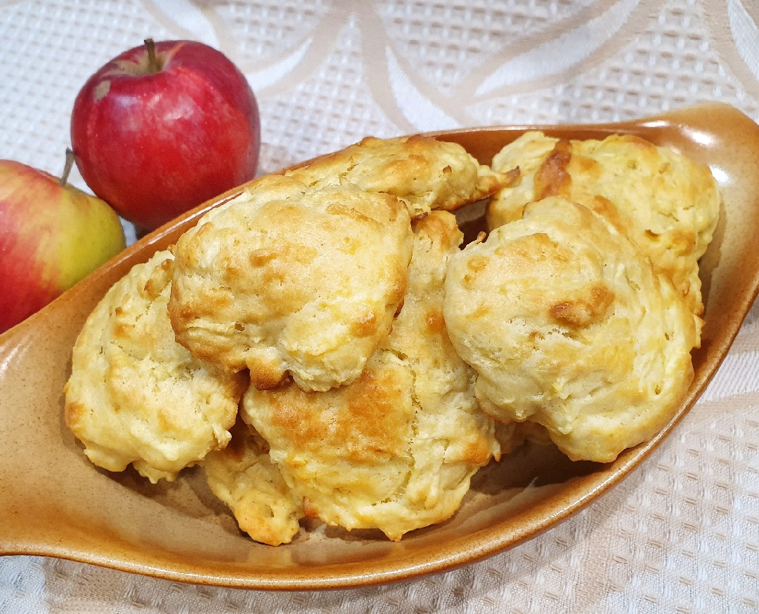 Мягкое печенье с яблоками - рецепт автора Лидия