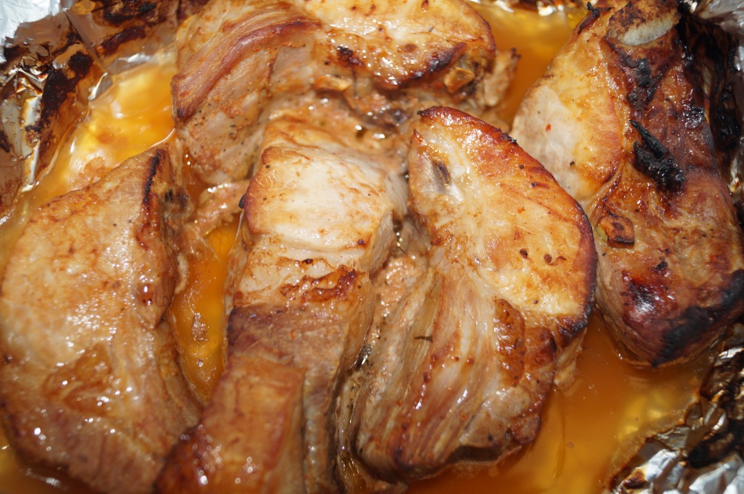 Рагу свиное в соусе барбекю