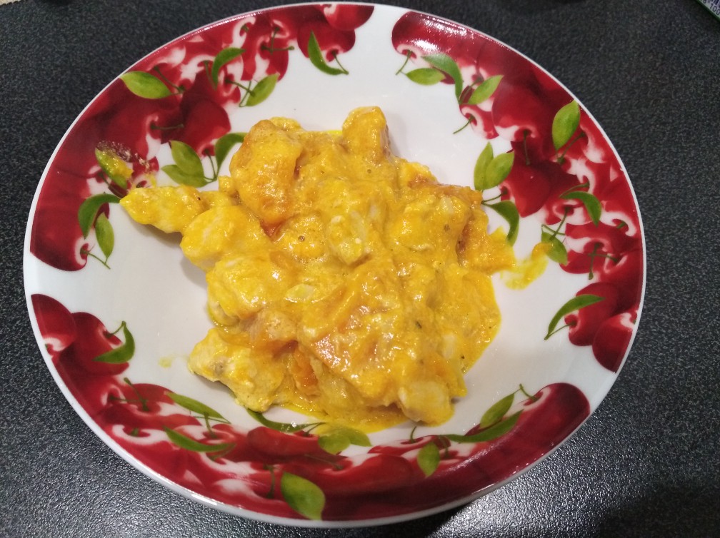 Тыква с курицей