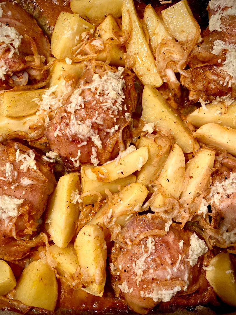 Курица с картошкой👩‍🍳