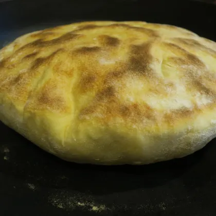 Хачапури с сыром на кефирном тесте на сковороде (*)