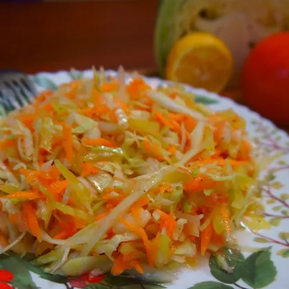 Вкуснейший салат из белокочанной капусты с лимонным соком