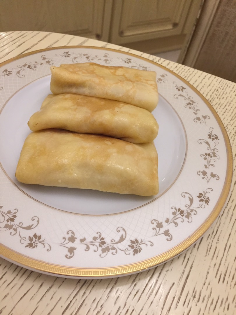 Блинчики с яблочной начинкой