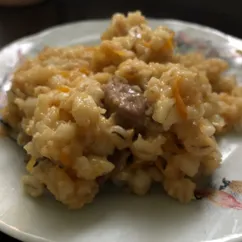 Перловая каша с мясом и овощами и копченой паприкой