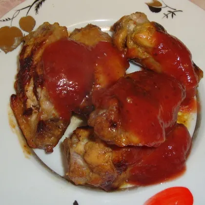 Куриные крылышки на ужин с томатным соусом