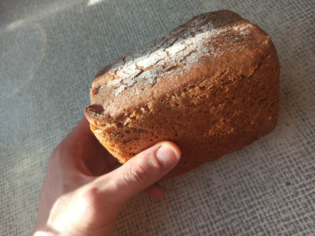 Простой ржаной хлеб на закваске