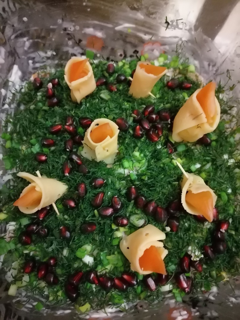 Салат "Новогодние свечки"