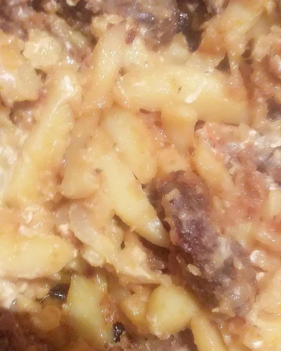 Картофель жаренный с печенью🔥💋😉