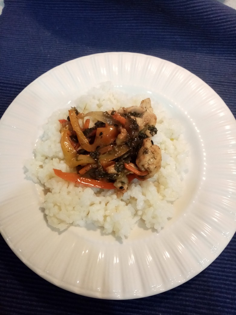 Курочка терияки с рисом