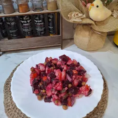 Винегрет с красным луком