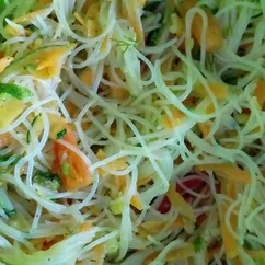Фунчоза с овощами по-корейски