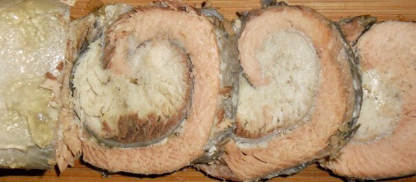 Рыбный рулет два в одном