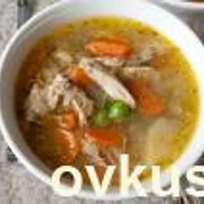 Куриный суп с горошком