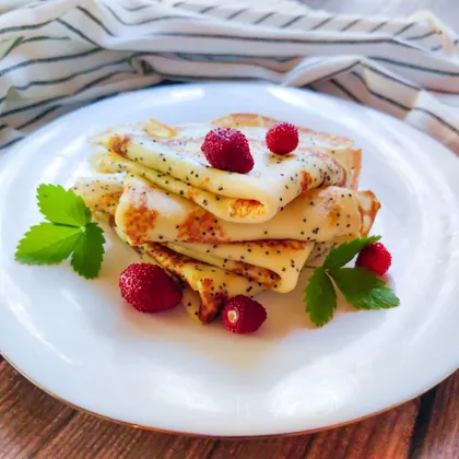 Блины с маком