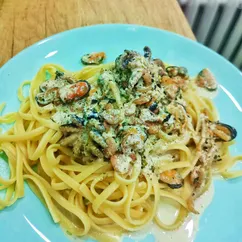 Паста 🍝 с морепродуктами 🦐🦑🐙