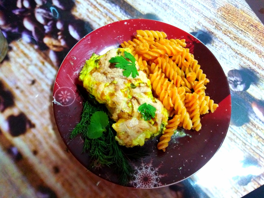 Курочка под сырной шубкой