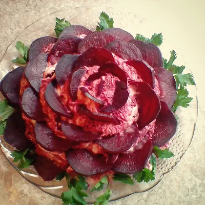 Салат "Чёрная роза"