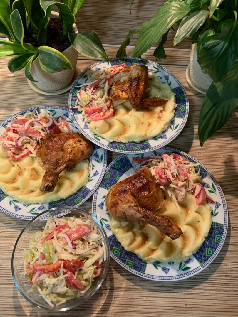 Курица в остром соусе с чесноком