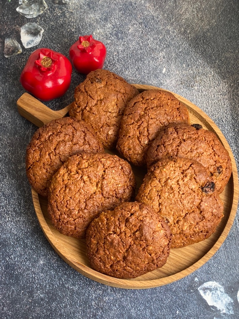 Овсяное печенье с арахисовой пастой